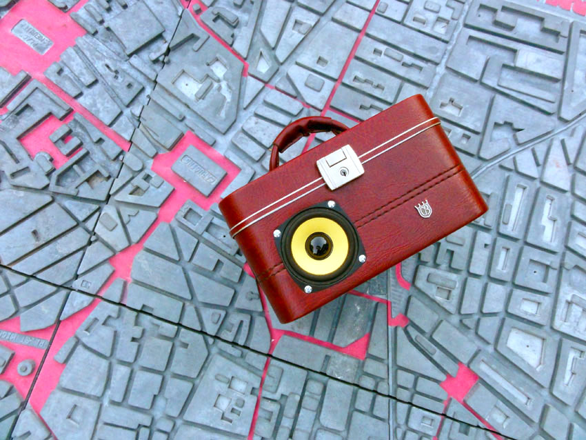 Valise musicale Indiana 100 watts en cuir vintage
