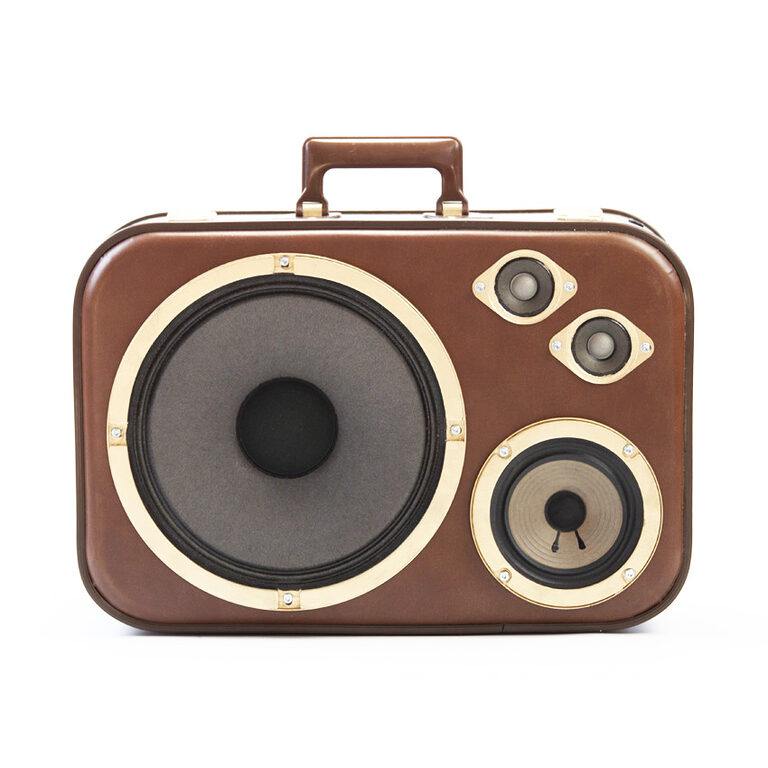 valise musicale bouton dor face